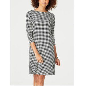 J.Jill Houndstooth with Ballet Sleeved Dress